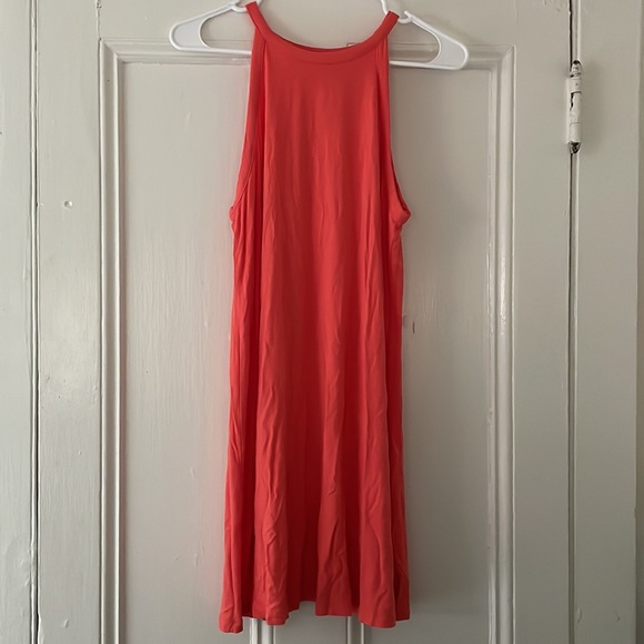 Old Navy Dresses & Skirts - Coral High Neck Halter Swing Dress